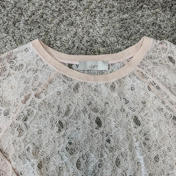 Loft Long sleeve top See through Size M - Picture 2 of 3
